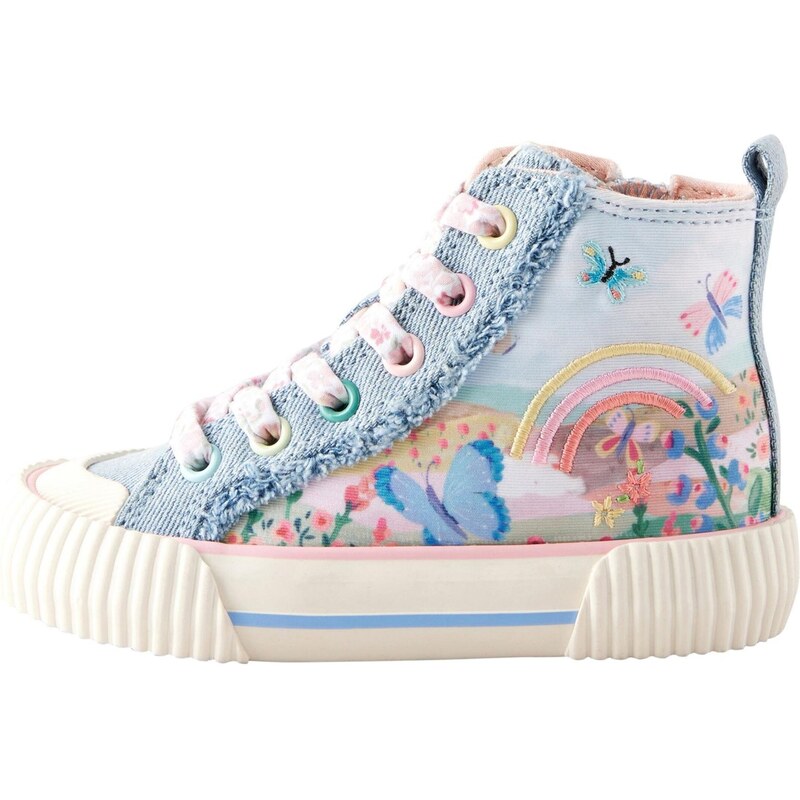 Next Tenisky svetlomodrá / limetková / svetlozelená / ružová 65661084