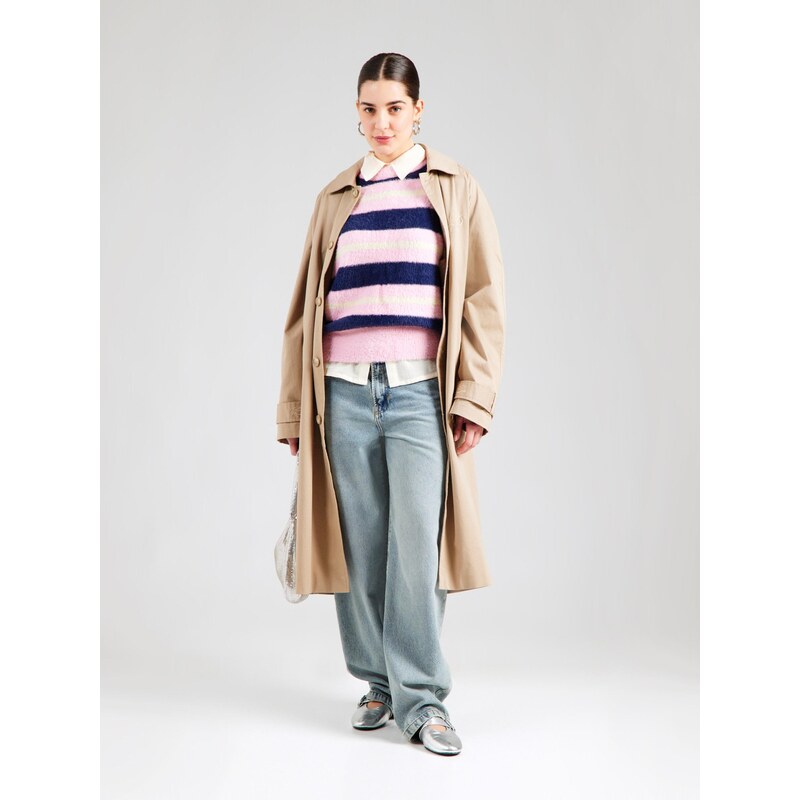 FRNCH PARIS Sveter námornícka modrá / pastelovo žltá / ružová 65922429