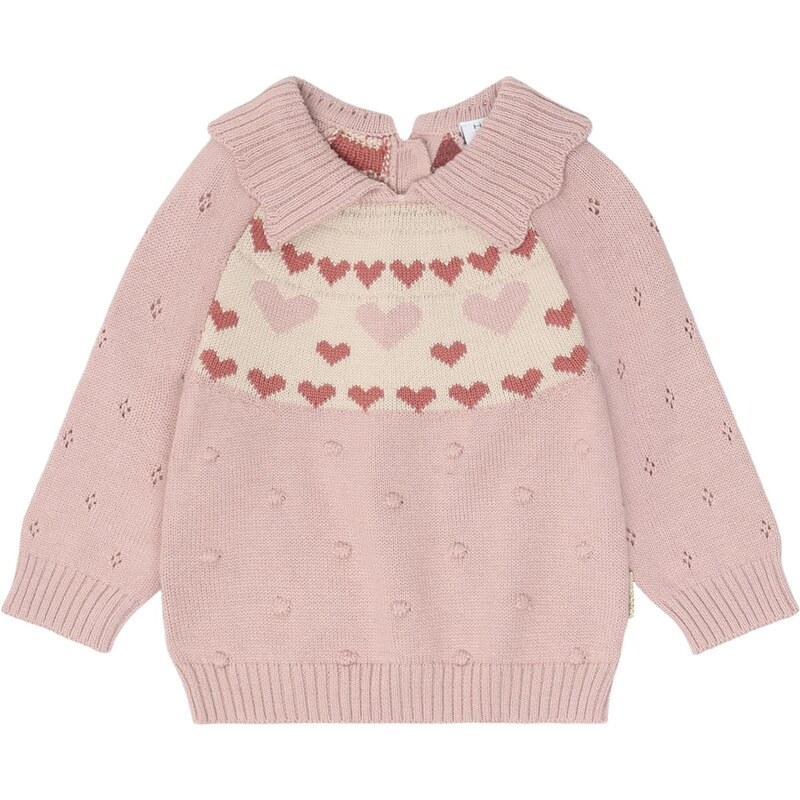 Hust & Claire Sveter Pusle svetlobéžová / ružová / tmavočervená 65844088