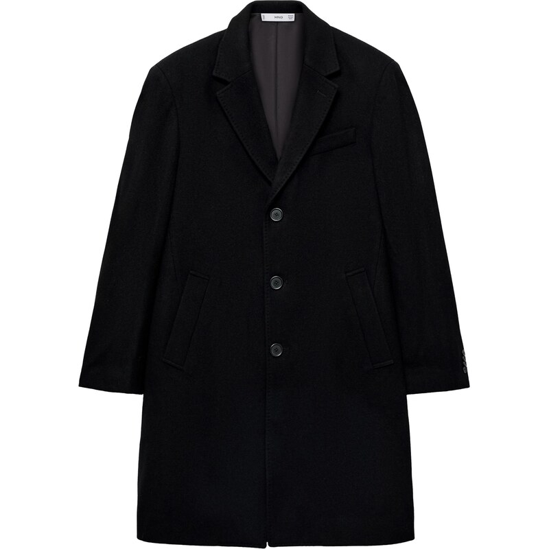 MANGO MAN Prechodný kabát Arizona čierna 66009464