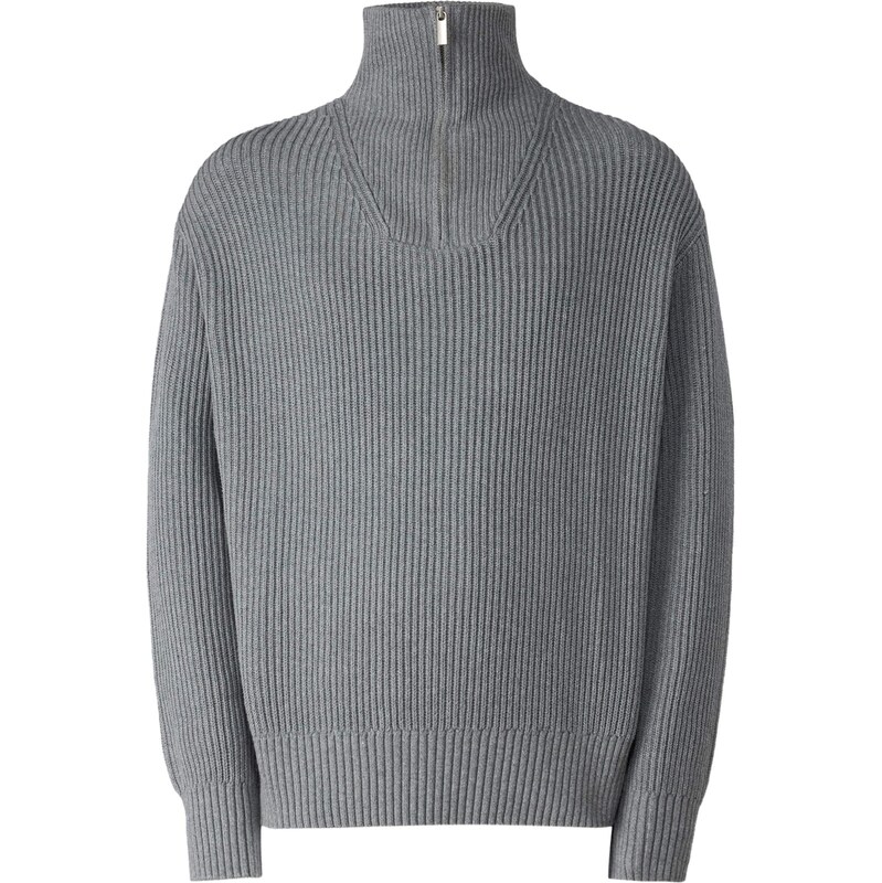 SELECTED Sveter SLHDRY sivá melírovaná 66009467