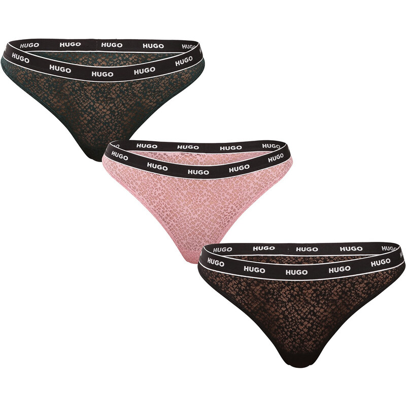 3PACK dámske tangá HUGO viacfarebné (50535265 962) 65442745