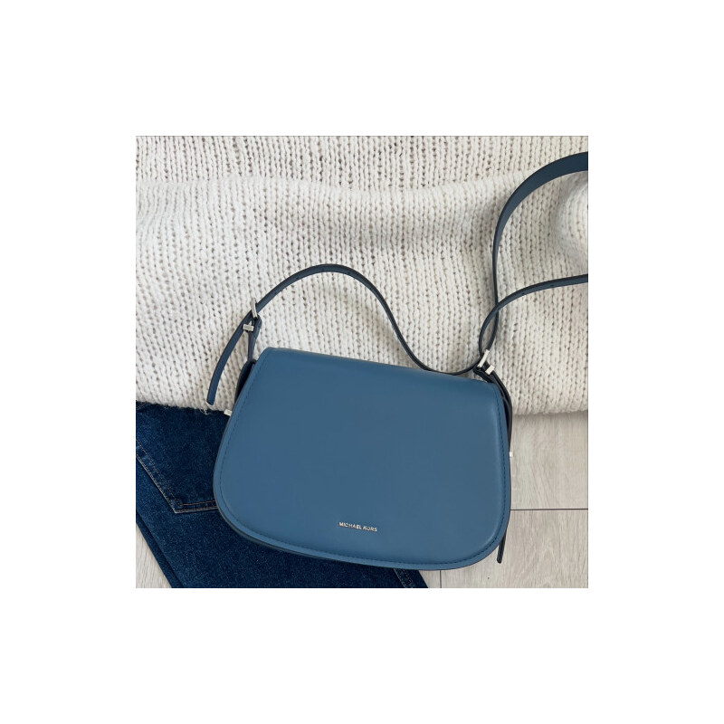 Michael Kors Messenger crossbody large modrá 65439632