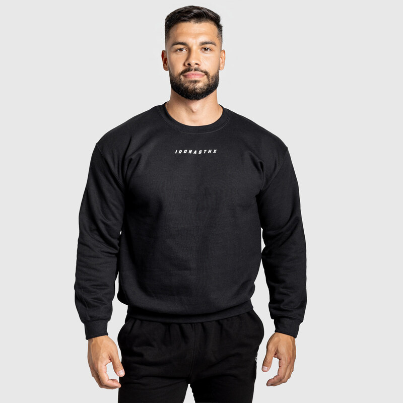 Pánska mikina Iron Aesthetics Unit, čierna 65446476