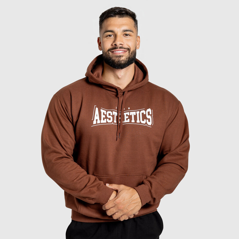 Mikina s kapucňou Iron Aesthetics Frontline, cocoa 65446472