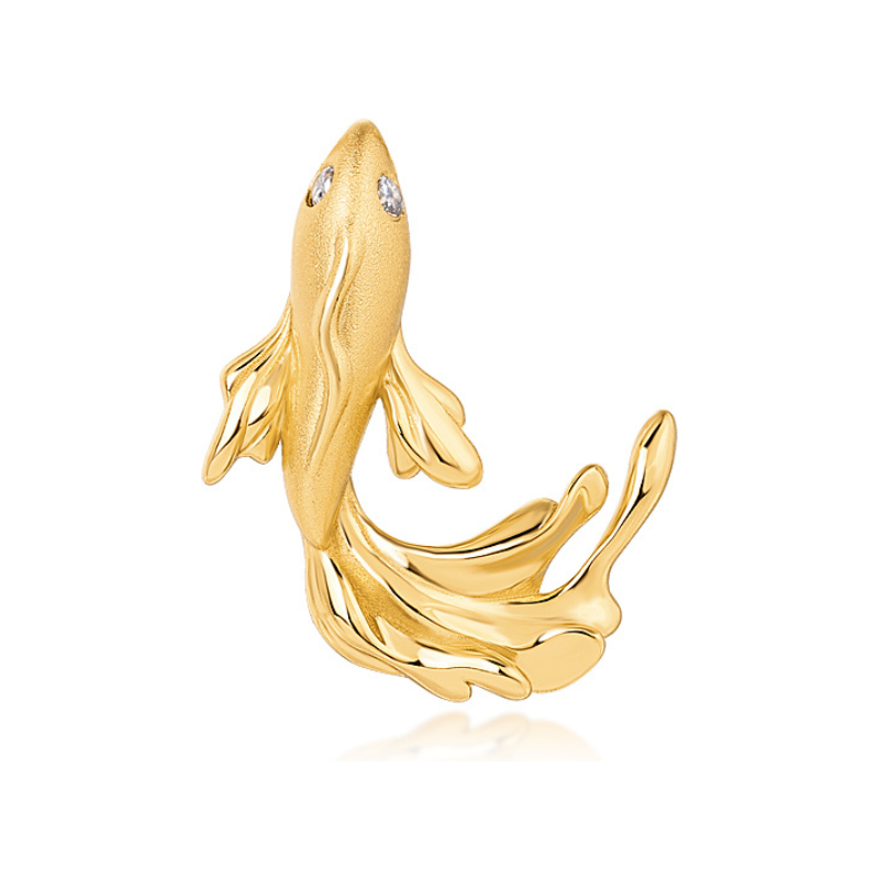 Olivie Strieborný prívesok ZLATÁ RYBKA 9575 65463365