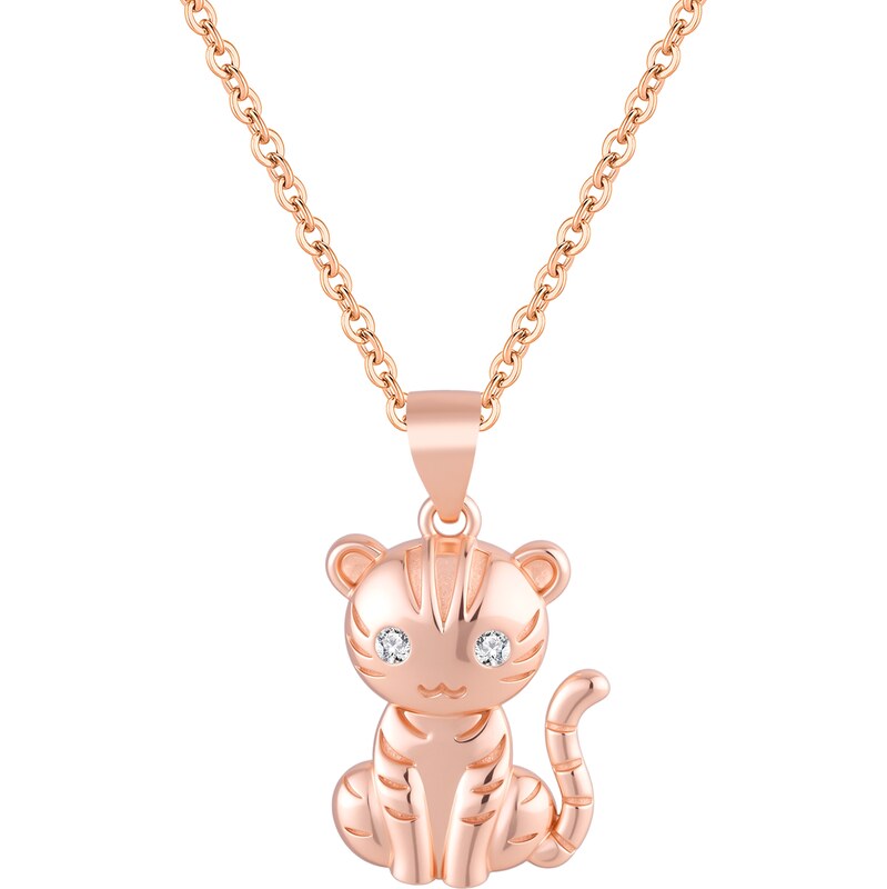 Olivie Strieborný náhrdelník TIGER ROSE 9698 65451195