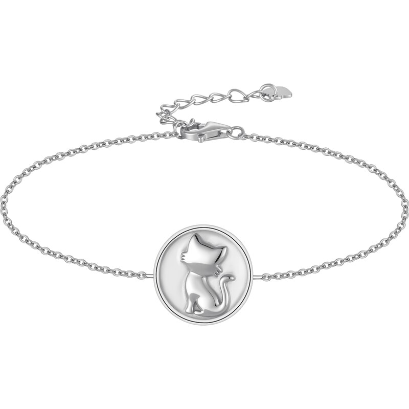 Olivie Strieborný náramok MAČKA 9690 65451187