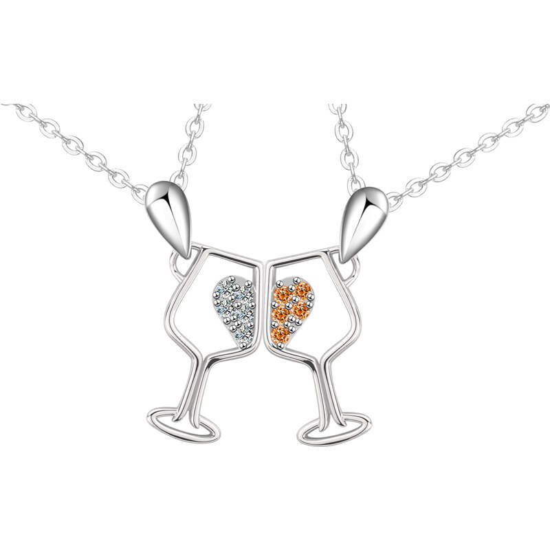 Olivie Strieborný náhrdelník VÍNO 9731 65451200
