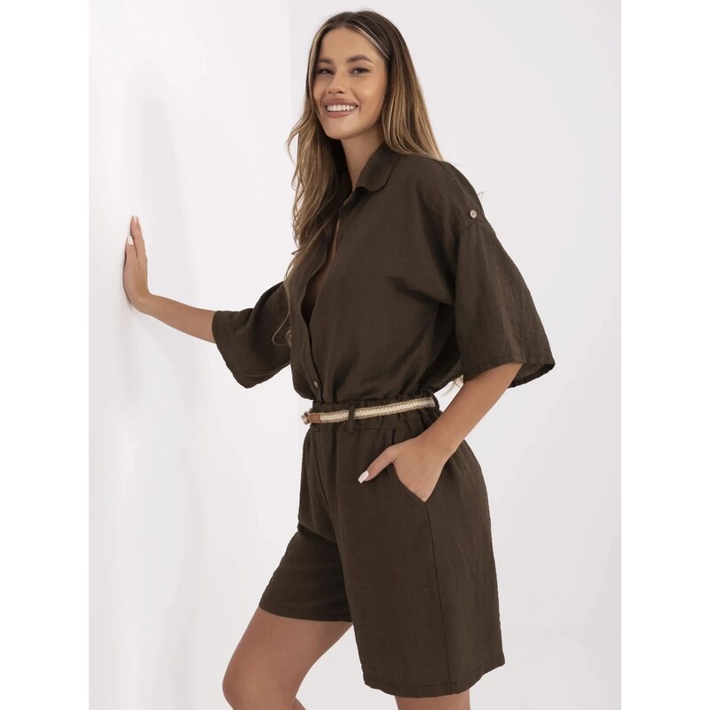 FPrice Šortky MI SN 6620.72P tmavohnedé 65446034