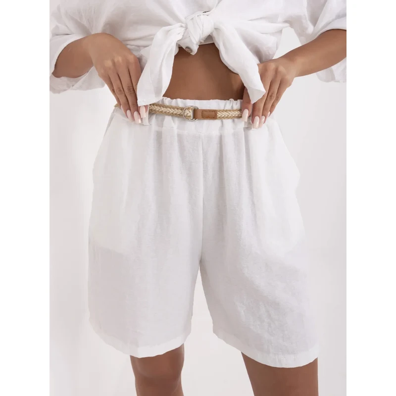 FPrice Šortky MI SN 6620.72P biele 65446036