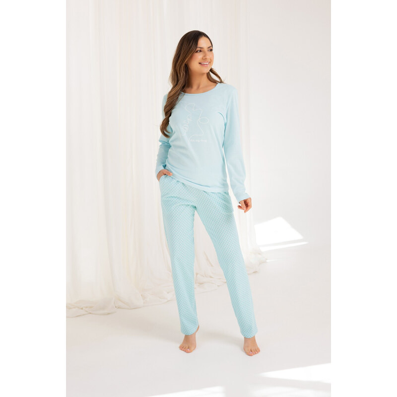 Regina 704 long/r 2XL-3XL Z25/26 dámske pyžamo 65446589