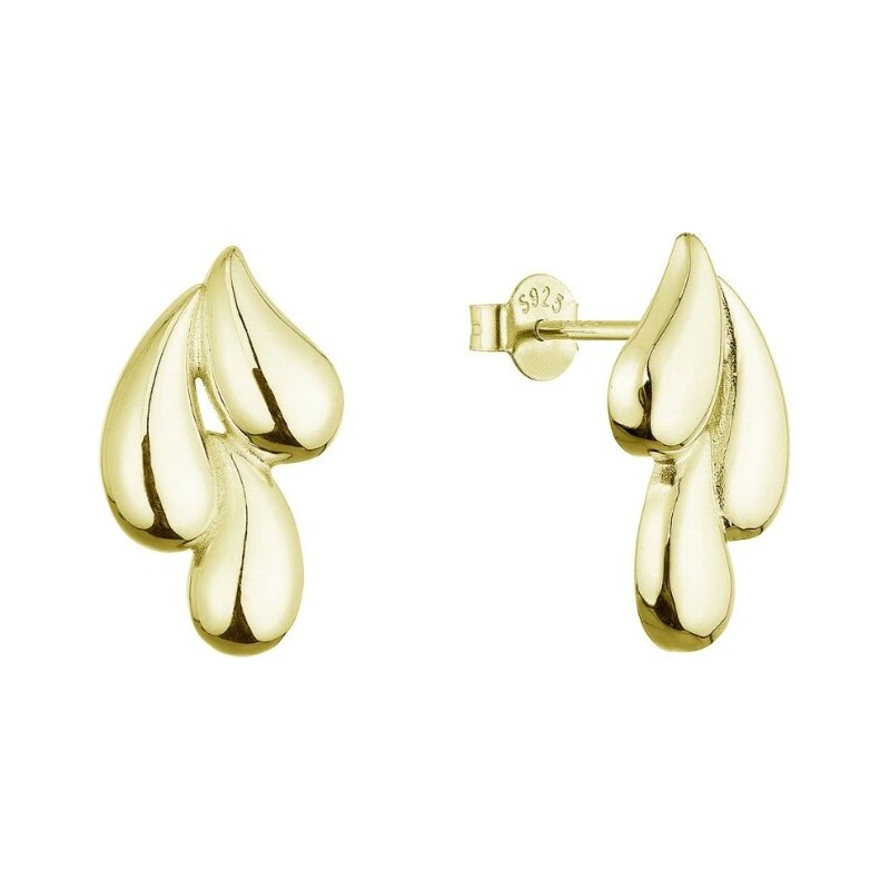 Evolution Group Pozlátené visiace náušnice Kvapky 61083/AU 66593019