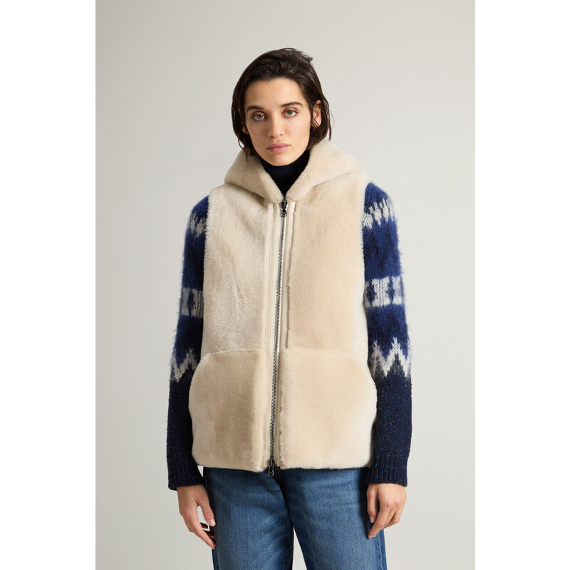 VESTA WOOLRICH SHEARLING VEST 65451114
