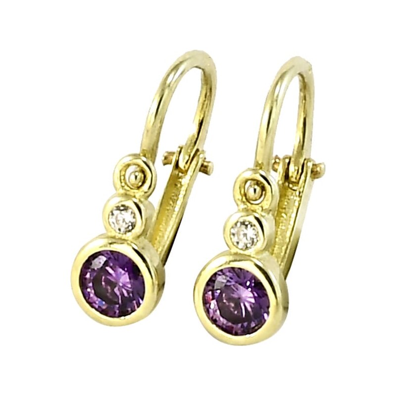 Zlaté detské náušnice Glare 490 65451215