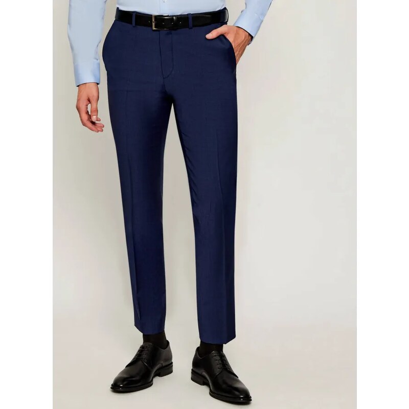 HUGO Nohavice Hesten253X | Extra slim fit | s prímesou vlny 65412340