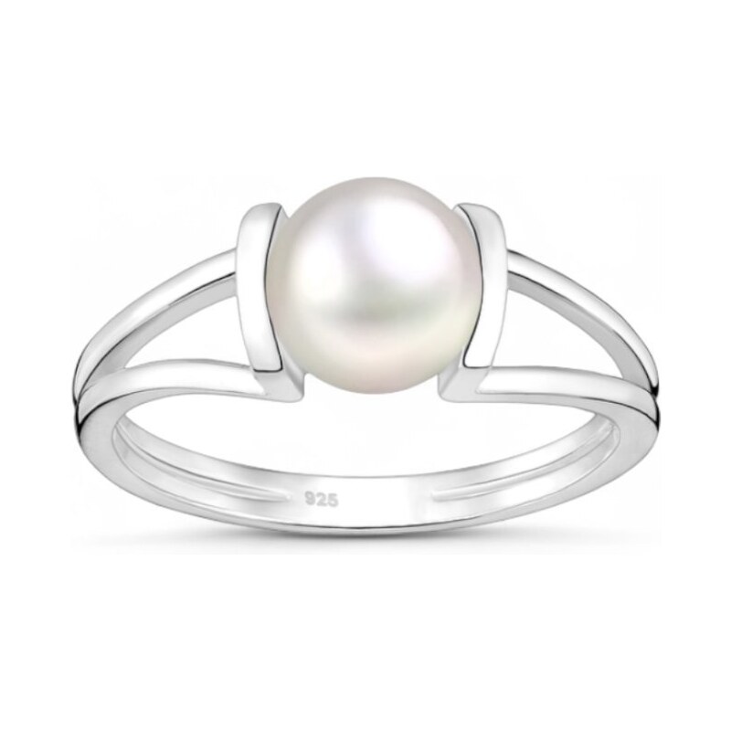 Strieborný prsteň Perla Divina 65452987
