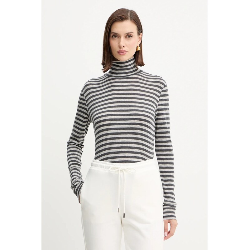 Tričko s dlhým rukávom s prímesou vlny MM by Max Mara BLASY 66514338