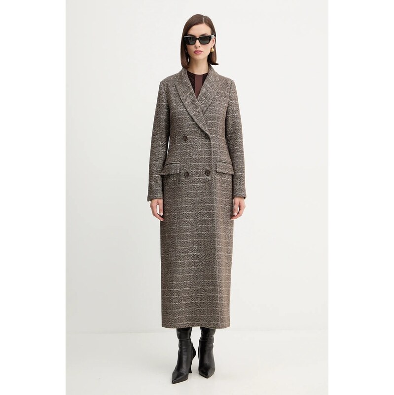 Kabát s prímesou vlny Twinset 65468199