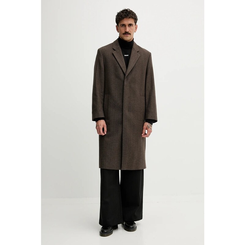 Kabát s prímesou vlny HUGO Maldo2531 64112861