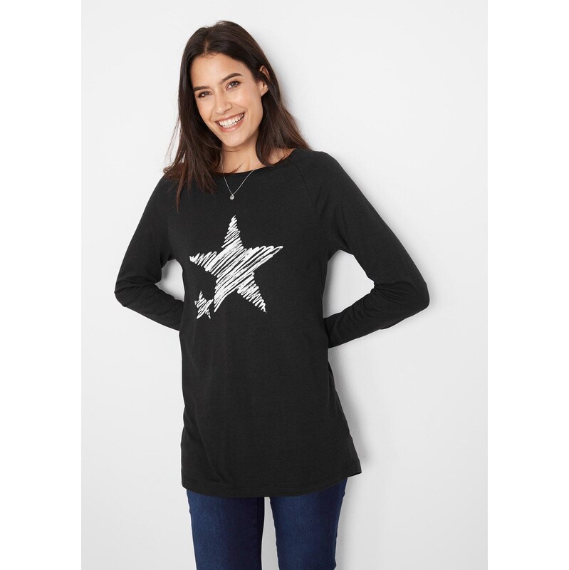 bonprix Dlhé tričko, dlhý rukáv, farba čierna 46158280