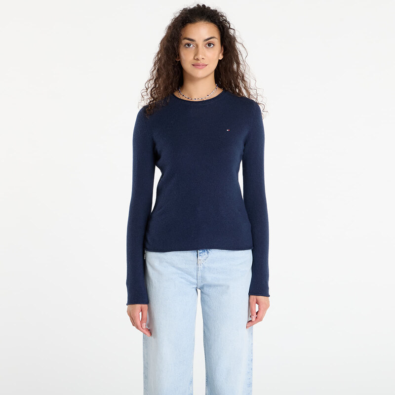 Sveter Tommy Hilfiger Soft Wool C-Nk Ls Sweater Blue XS 65454249