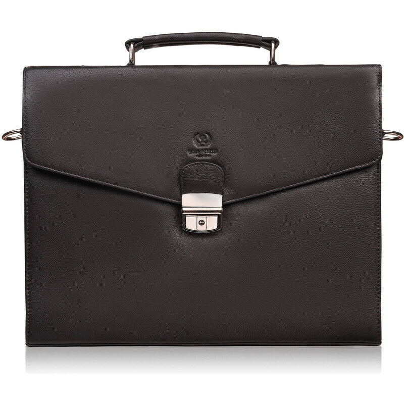 Paolo Peruzzi Pánska kožená aktovka s kľúčom | hnedá T-146-BR 65454384