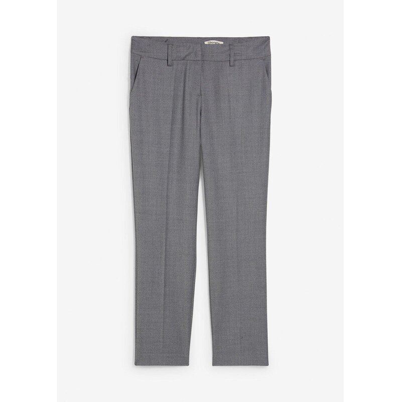 bonprix Úzke nohavice s vlnou, farba šedá 65262487