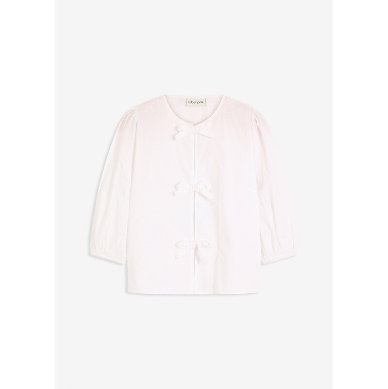 bonprix Blúzka s mašľovým detailom, farba biela 65454495