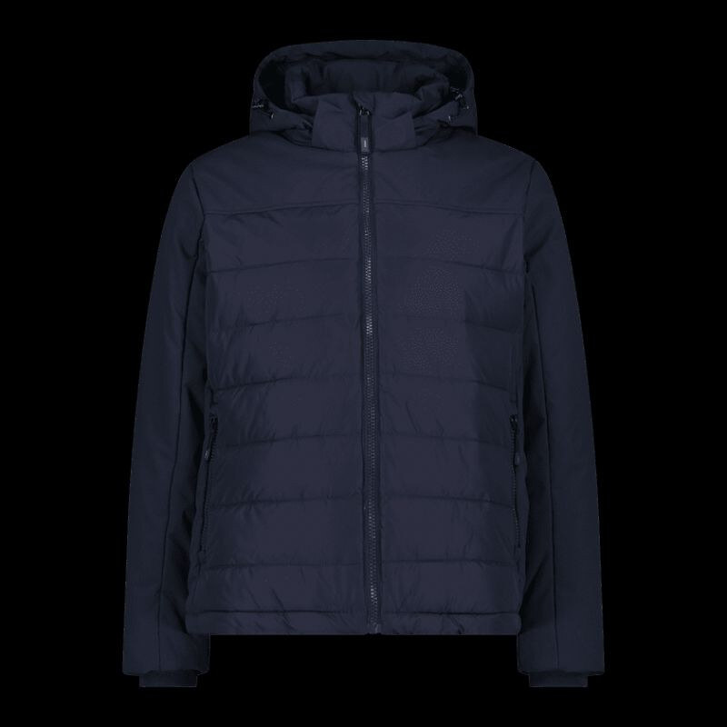 CMP pánska športová bunda s kapucňou zateplená tmavomodrá (34K0147 66086358