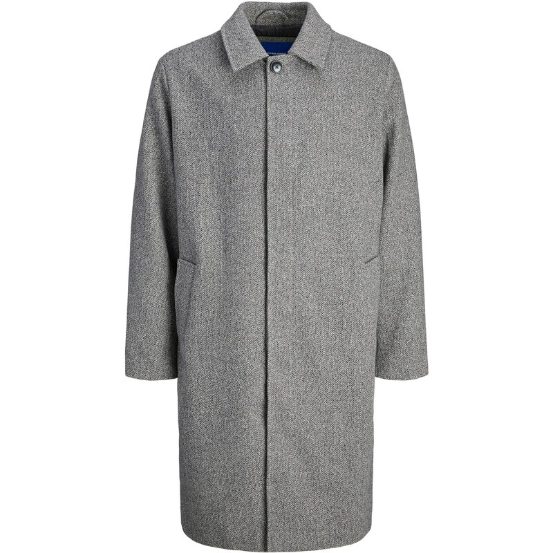 JACK & JONES Prechodný kabát JORNorrebro čokoládová / sivá melírovaná 66017879