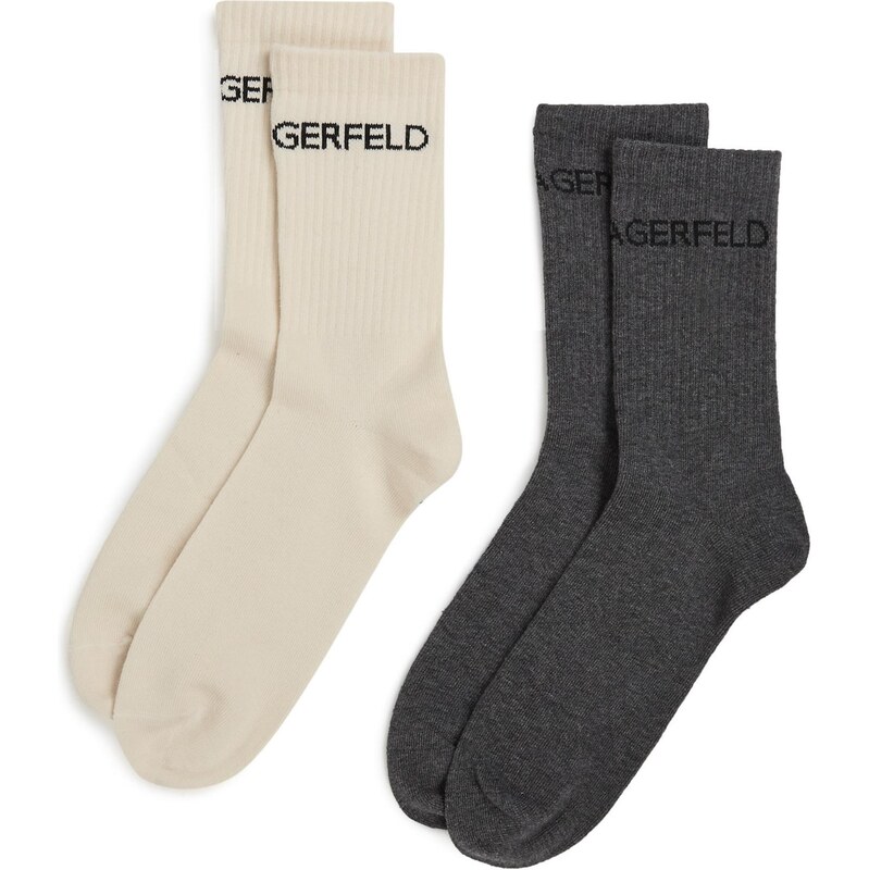 Karl Lagerfeld Ponožky béžová / antracitová / čierna 65731215