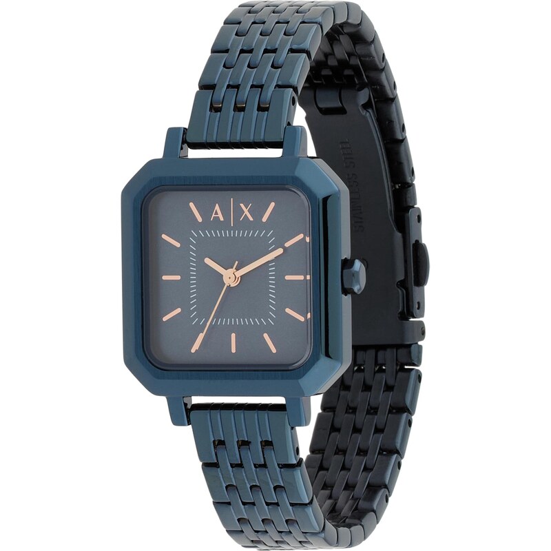 ARMANI EXCHANGE Analógové hodinky námornícka modrá / zlatá 65457301