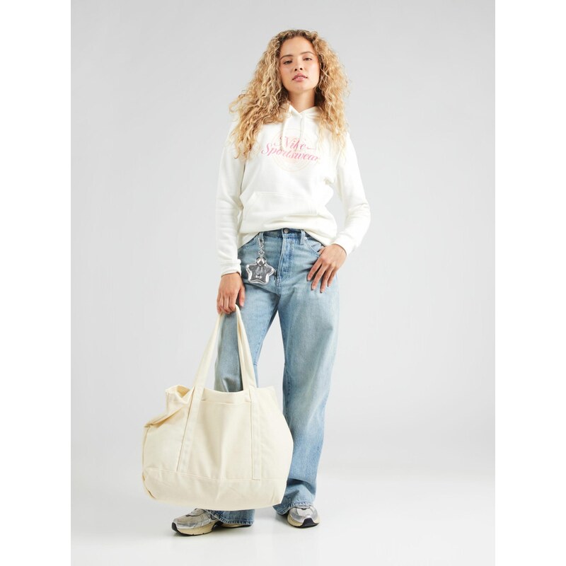 Nike Sportswear Mikina CLUB FLC ružová / šedobiela 65664077