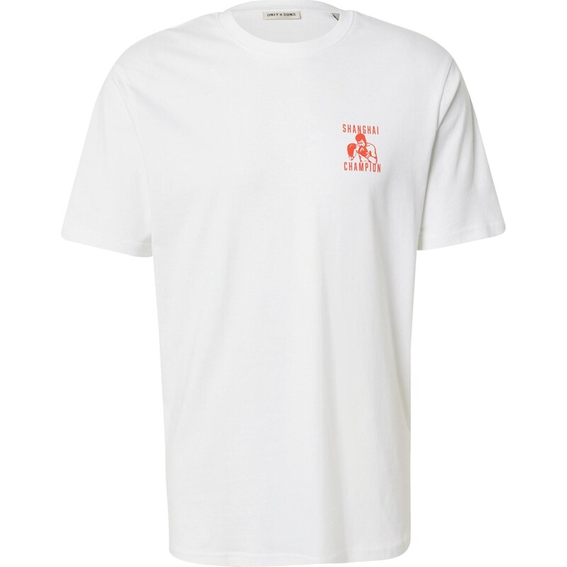 Only & Sons Tričko ONSFLOYD jasne červená / čierna / biela 65560043