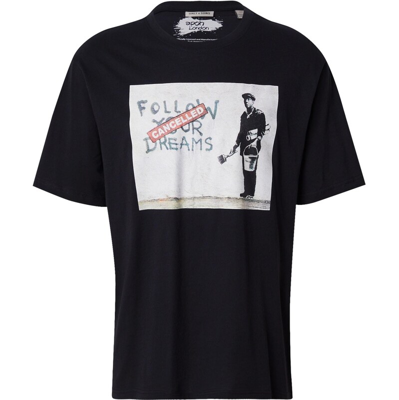 Only & Sons Tričko sivá / čierna / biela 65560045