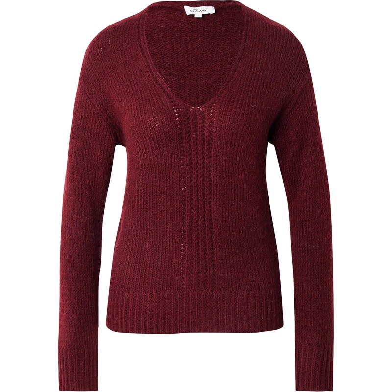 s.Oliver Sveter vínovo červená 65731401