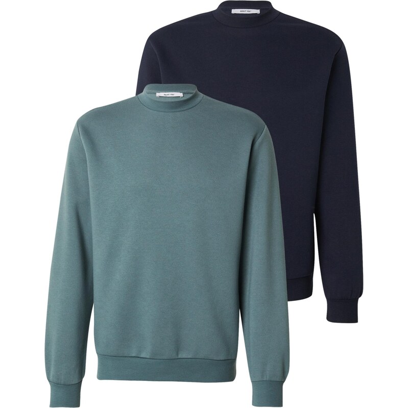 ABOUT YOU Mikina Davin námornícka modrá / zelená 65888218