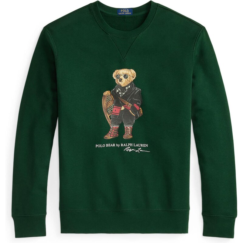 Polo Ralph Lauren Mikina hnedá / tmavozelená / červená / čierna / 65457254