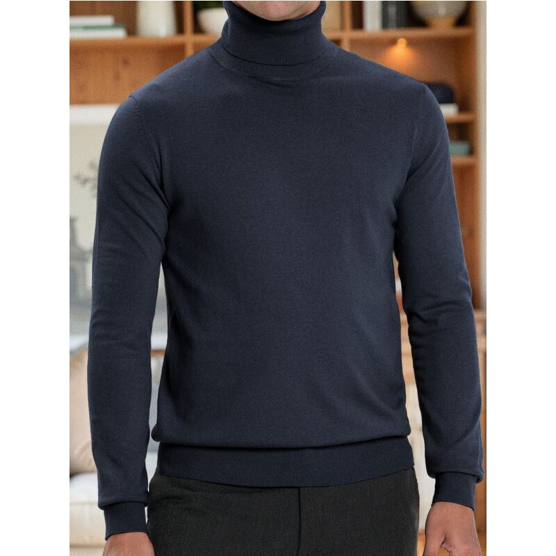 Sinsay - Klasický rolák - tmavomodrá 65755822