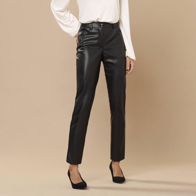 7/8 koženkové nohavice čierna 038 Blancheporte 56608020