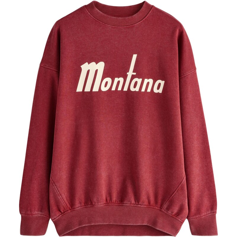 Next Mikina burgundská / biela ako vlna 65661449