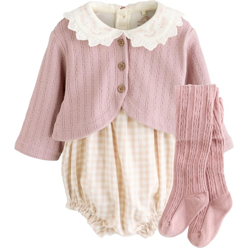 Next Set svetlooranžová / staroružová / biela ako vlna 65980894