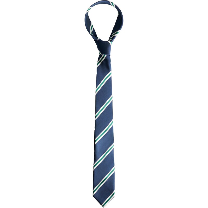 Bershka Kravata námornícka modrá / biela 65906323