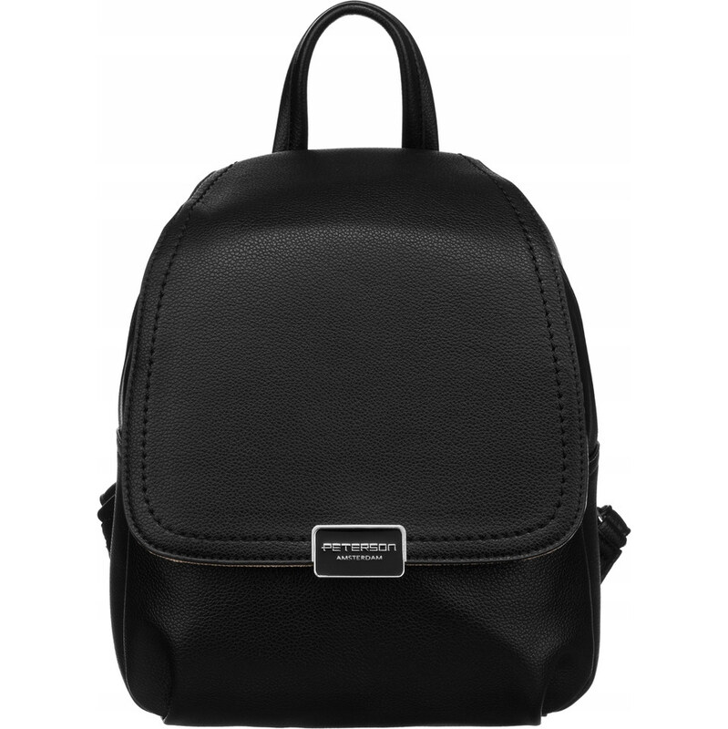 Peterson Čierny menší batoh s chlopňou PTN 6739 52672614