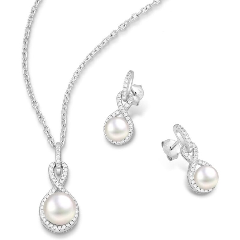 Strieborný set Perla Infinita 65460455