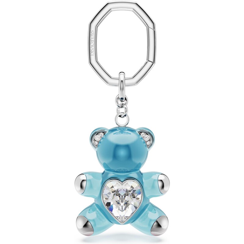 Swarovski Prívesky na kľúče Teddy modrá / strieborná / priehľadná 65460771