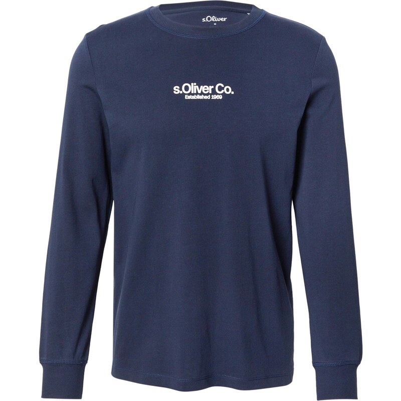 s.Oliver Tričko námornícka modrá / biela 65460788