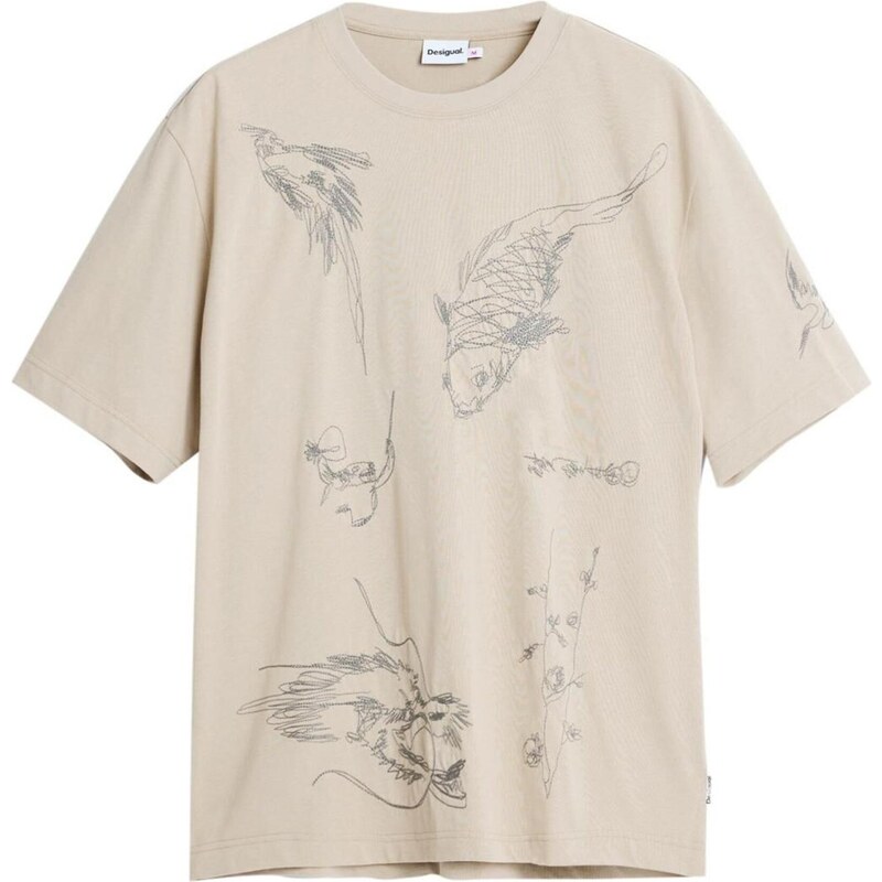 Desigual Tričko krémová / čierna 65661990