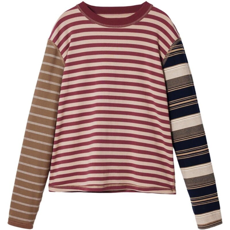 Desigual Tričko krémová / hnedá / červená / čierna 65661992